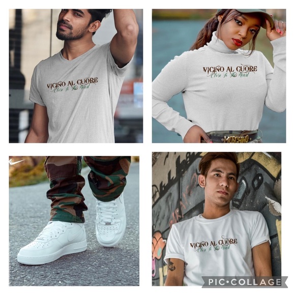 VICINO AL CUORE ARMY FATIGUE T SHIRT - Picture 1 of 1